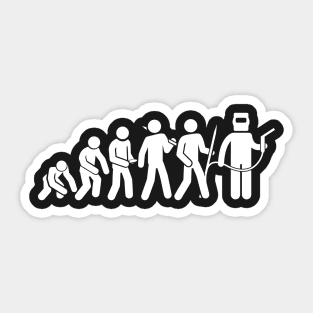 Evolution Of A Welder | Funny Welding Design Sticker